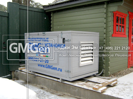 Бензиновая электростанция 13 кВА GMH15000TELX в микро-контейнере для частного загородного дома