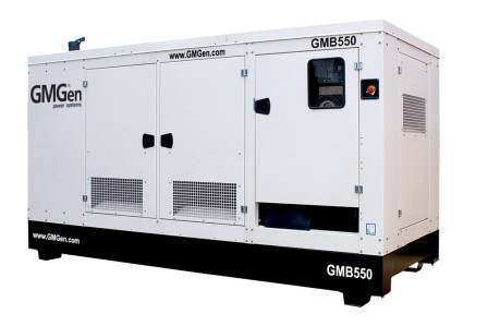 Фотография дизельной электростанции GMB550 в кожухе.