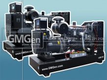 Две дизельные электростанции GMGen PS мощностью более 750 кВА в открытом исполнении с АВР для строительной компании