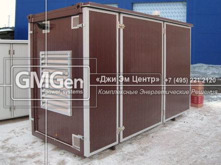 Дизельная электростанция GMI140 мощностью 125 кВА в мини-контейнере для строительства