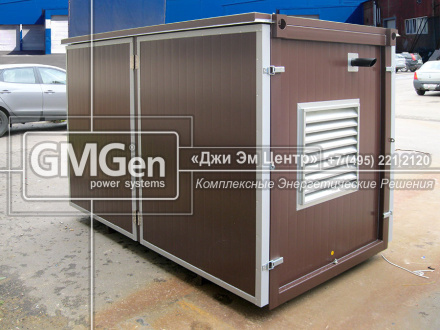 Дизельная электростанция GMM44 в мини-контейнере 40 кВА и ИБП GMUPS ACTION 30 для строительной организации